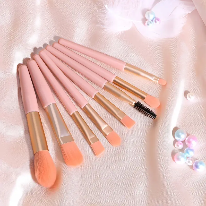 8 Pcs Makeup Brush Set - Image 3
