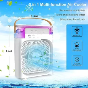 Portable 4-in-1 Air Cooler – Mini AC, Humidifier & LED Night Light - Image 7