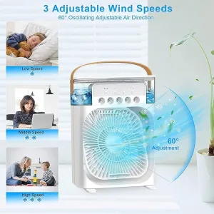 Portable 4-in-1 Air Cooler – Mini AC, Humidifier & LED Night Light - Image 5