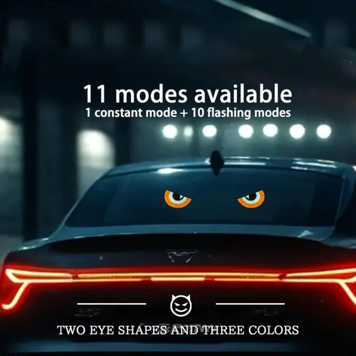Devil Eyes Light for Cars – Dynamic LED Eye Lamp with APP Control | 5V USB Car Window Light